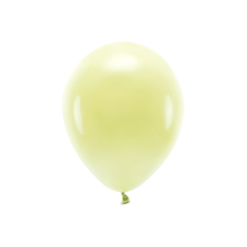 Eco Lufi 30 cm Pasztell világos sárga (100 db) party kellék