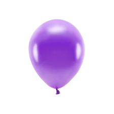 Eco Lufi 30cm Metál lila (100 db) party kellék