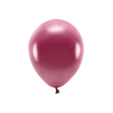 Eco Lufi 30cm Metál sötét vörös (100 db) party kellék