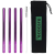 Ecocare Fém szívószál Maxi 12 mm Purple 4 db-os készlet