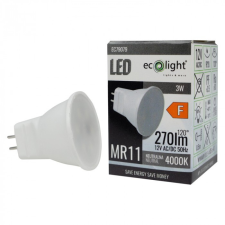 Ecolight LED reflektor izzó MR11 3W 270lm 4000K semleges 12V Ecolight izzó