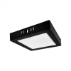 Ecolight Panel LED Oprawa Sufitowa Natynkowa Lampa 12W 1200lm 4000K Neutralna 120° Kwadratowy Czarny Downlight Ecolight
