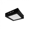 Ecolight Panel LED Oprawa Sufitowa Natynkowa Lampa 6W 660lm 4000K Neutralna 120° Kwadratowy Czarny Downlight Ecolight