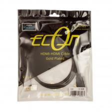 Econ HDMI-HDMI Kábel 1m 1.4 Kompatibilis Aranyozott E-509 kábel és adapter