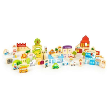 EcoToys Fa blokkok Ecotoys HM015501 Állatkert - 120 elem fajáték