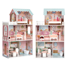 EcoToys Nagy barbie babaház bútorokkal ecotoys bútorokkal babaház