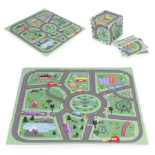 EcoToys Nagy eva habszőnyeg gyerekeknek városi 90.5x90.5 cm 21 db ecotoys játszószőnyeg