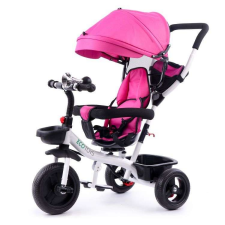 EcoToys Premium Plus 360°-ban fordítható Tricikli dudával #rózsaszín tricikli