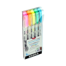 Ecsetfilc kétvégű ZEBRA Mildliner Fluorescent 5 db/készlet toll