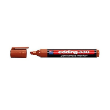 EDDING 330 alkoholos marker barna, vágott hegy 1,5-3mm /07 filctoll, marker