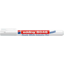 EDDING Alkoholos marker, 1-3 mm, kúpos, ipari, EDDING "8046", fehér filctoll, marker