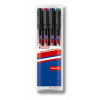 EDDING Alkoholos marker készlet, OHP, 0,6 mm, "140 F", 4 különböző szín