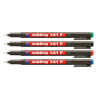 EDDING Alkoholos marker készlet, OHP, 0,6 mm, EDDING "141 F", 4 különböző szín