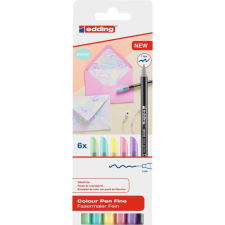 EDDING ICO: Edding 1200 rostirón Pasztell szett 6db-os (ED-1200-6-999) filctoll, marker