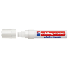 EDDING Krétamarker, 4-15 mm, vágott, EDDING &quot;4090&quot;, fehér filctoll, marker