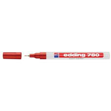 EDDING Lakkmarker, 0,8 mm, EDDING "780", piros filctoll, marker