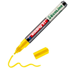 EDDING Lakkmarker, 1-2 mm, "51", sárga (TED51S) (TED51S) filctoll, marker