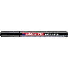 EDDING Lakkmarker, 1-2 mm, EDDING "791", fekete filctoll, marker