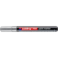 EDDING Lakkmarker 1-2mm, kerek Edding 791 ezüst filctoll, marker