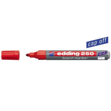 EDDING Tábla- és flipchart marker, 1-3 mm, kúpos, EDDING &quot;250&quot;, piros filctoll, marker