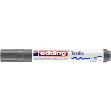 EDDING Textilmarker, 2-3 mm, kúpos, EDDING "4500", szürke filctoll, marker