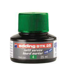 EDDING Tinta utántöltő táblamarkerhez 25ml, Edding BTK25 zöld filctoll, marker
