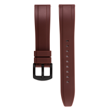  Edelwolle szilikon óraszíj, barna, 24mm óraszíj