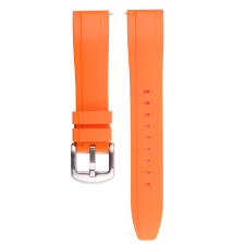 Edelwolle szilikon óraszíj, narancs, 22mm óraszíj