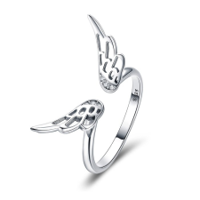 EdenBoutique Állítható ezüst gyűrű Silver Angel Wings gyűrű