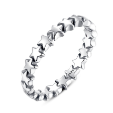 EdenBoutique Ezüst gyűrű 8 végtelen csillaggal gyűrű
