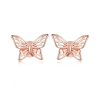 EdenBoutique Gyönyörű Butterfly Rose Gold ezüst fülbevaló