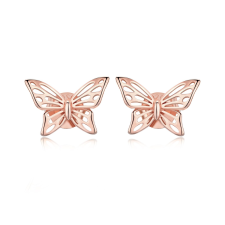 EdenBoutique Gyönyörű Butterfly Rose Gold ezüst fülbevaló fülbevaló