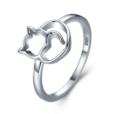 EdenBoutique Lovely Cat 9 ezüst gyűrű gyűrű
