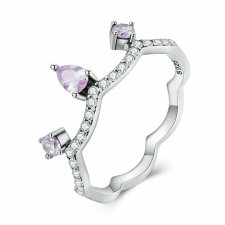 EdenBoutique Purple Tiara Ezüst gyűrű 6 gyűrű