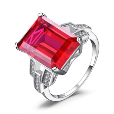 EdenBoutique Ruby Red Wish 9 ezüst gyűrű gyűrű