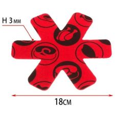  EDÉNYALÁTÉT HATSZÖGLETŰ ÁTM:18CM PIROS edény