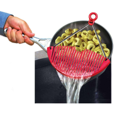  Edényre illeszthető konyhai szűrő,18-24 cm-es edényre illeszthető tésztaszűrő (BBV) konyhai eszköz