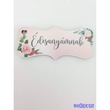  Édesanyámnak virágos tábla 3,2x7,2cm - biléta dekorációs kellék