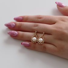  Édesvizi gyöngy fülbevaló fülbevaló