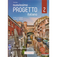 EdiLingua Nuovissimo Progetto italiano 2 - B1-B2 Libro dello studente + DVD nyelvkönyv, szótár