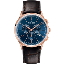 Edox 10236-37RC-BUIR Les Bémonts chronograph Complication 42mm karóra