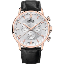 Edox 10501-37R-AIR Les Bémonts chronograph Complication 42mm karóra