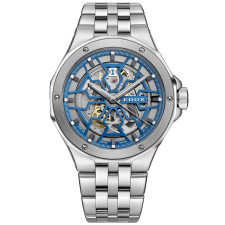 Edox Delfin Mecano Skeleton 85303-3M-BUIGB férfi karóra karóra