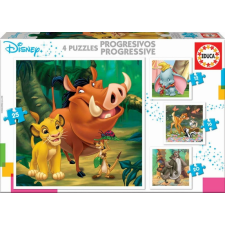 Educa 4 az 1-ben puzzle (12,16,20,25) - Disney mesehősök (18104) puzzle, kirakós