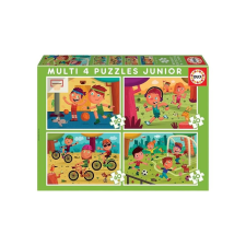 Educa 4 az 1-ben puzzle (20,40,60,80) - Sportoljunk! (18602) puzzle, kirakós