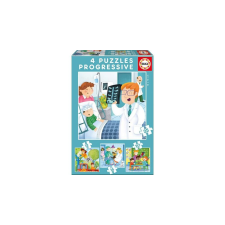 Educa 4 az 1-ben puzzle (6,9,12,16) - Foglalkozások (17146) puzzle, kirakós