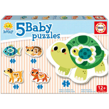 Educa állatok bébi puzzle, 5 az 1-ben 17573 puzzle, kirakós