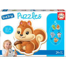 Educa baba puzzle állatok 5 az 1-ben puzzle, kirakós