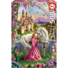 Educa Puzzle 500 Darabos - Tündér és Unikornis (GXP-675465) puzzle, kirakós