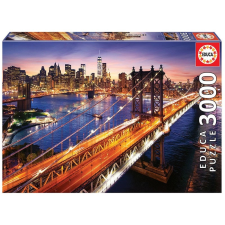 educa puzzle Manhattan alkonyat 3000 darab puzzle, kirakós